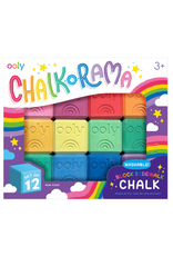 Ooly Ooly - Chalk-O-Rama Block Sidewalk Chalk Set of 12