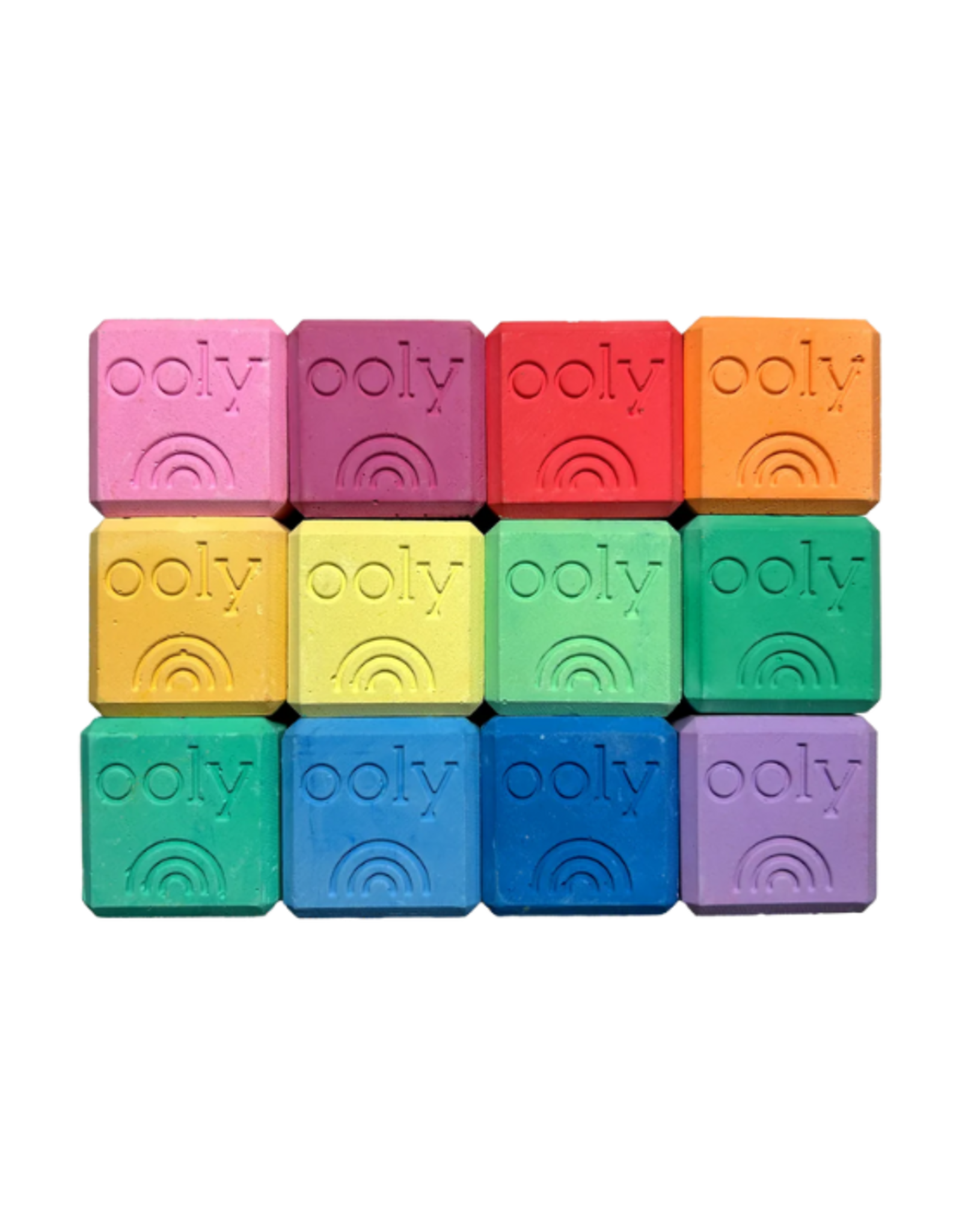 Ooly Ooly - Chalk-O-Rama Block Sidewalk Chalk Set of 12