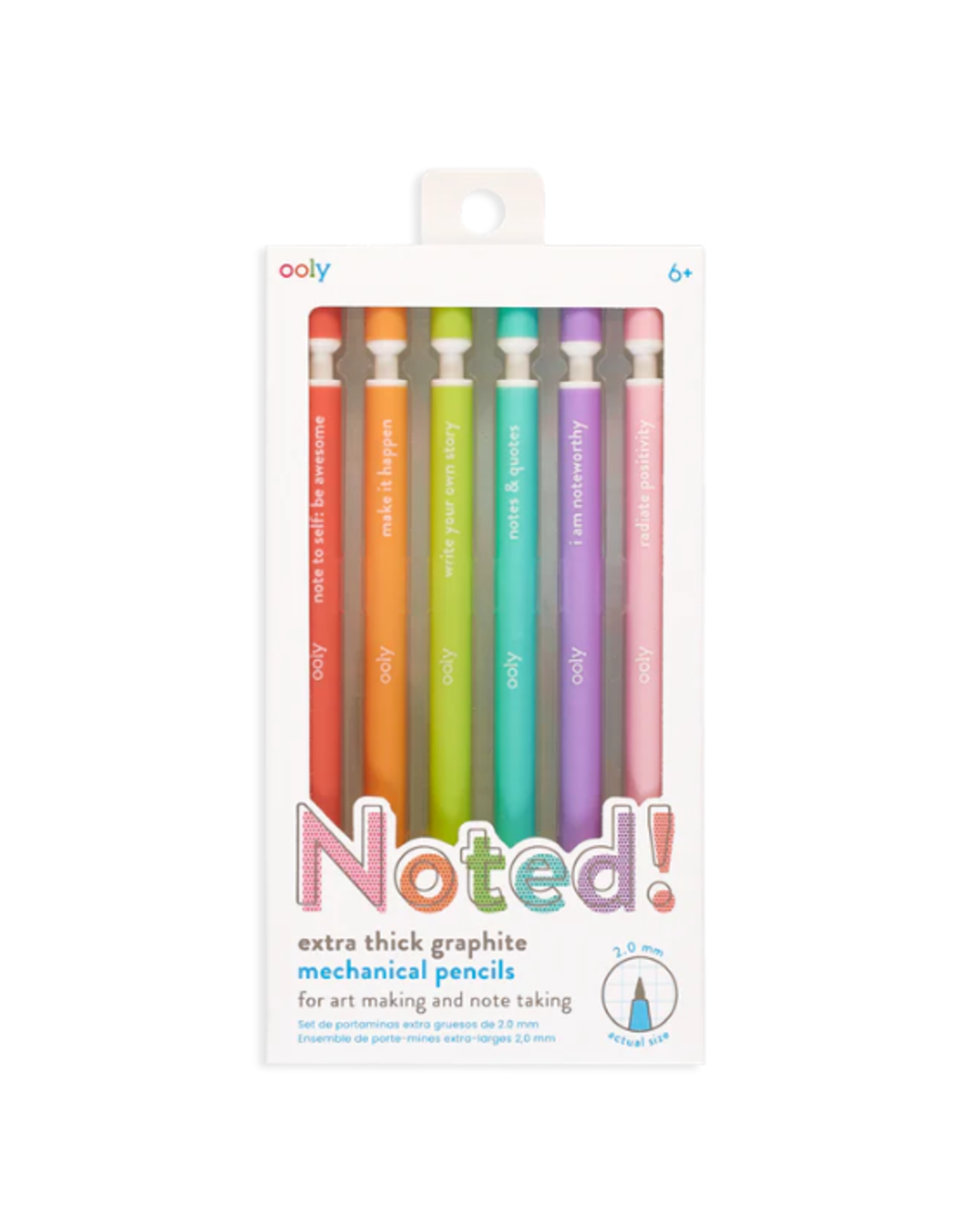 Ooly Ooly - Noted! Graphite Mechanical Pencils Set of 6