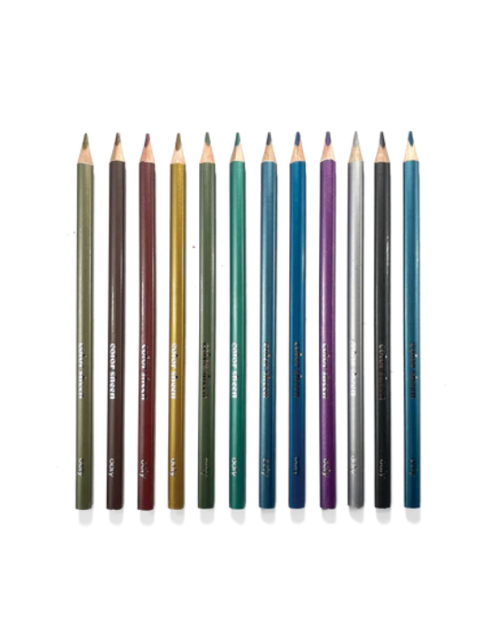 Ooly Ooly - Color Sheen Metallic Colored Pencils Set of 12