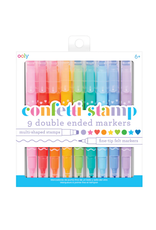 Ooly Ooly - Confetti Stamp Double-Ended Markers Set of 9