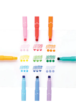 Ooly Ooly - Confetti Stamp Double-Ended Markers Set of 9