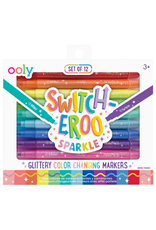 Ooly Ooly - Switch-Eroo Sparkle Glittery Color Changing Markers Set of 12