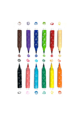 Ooly Ooly - OOLY x Peanuts Double-Ended Brush & Stamp Markers Set of 12