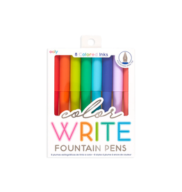 Ooly Color Write Fountain Pens Set of 8