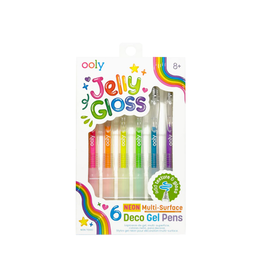 Ooly Jelly Gloss Neon Multi-Surface Deco Gel Pens Set of 6