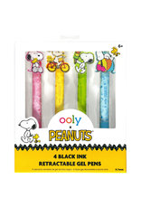 Ooly Ooly - OOLY x Peanuts Black Ink Retractable Gel Pens Set of 4