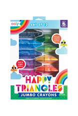 Ooly Ooly - Happy Triangles Jumbo Crayons Set of 12