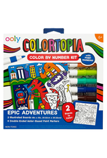 Ooly Ooly - Colortopia Color By Number Paint Marker Kit Epic Adventures