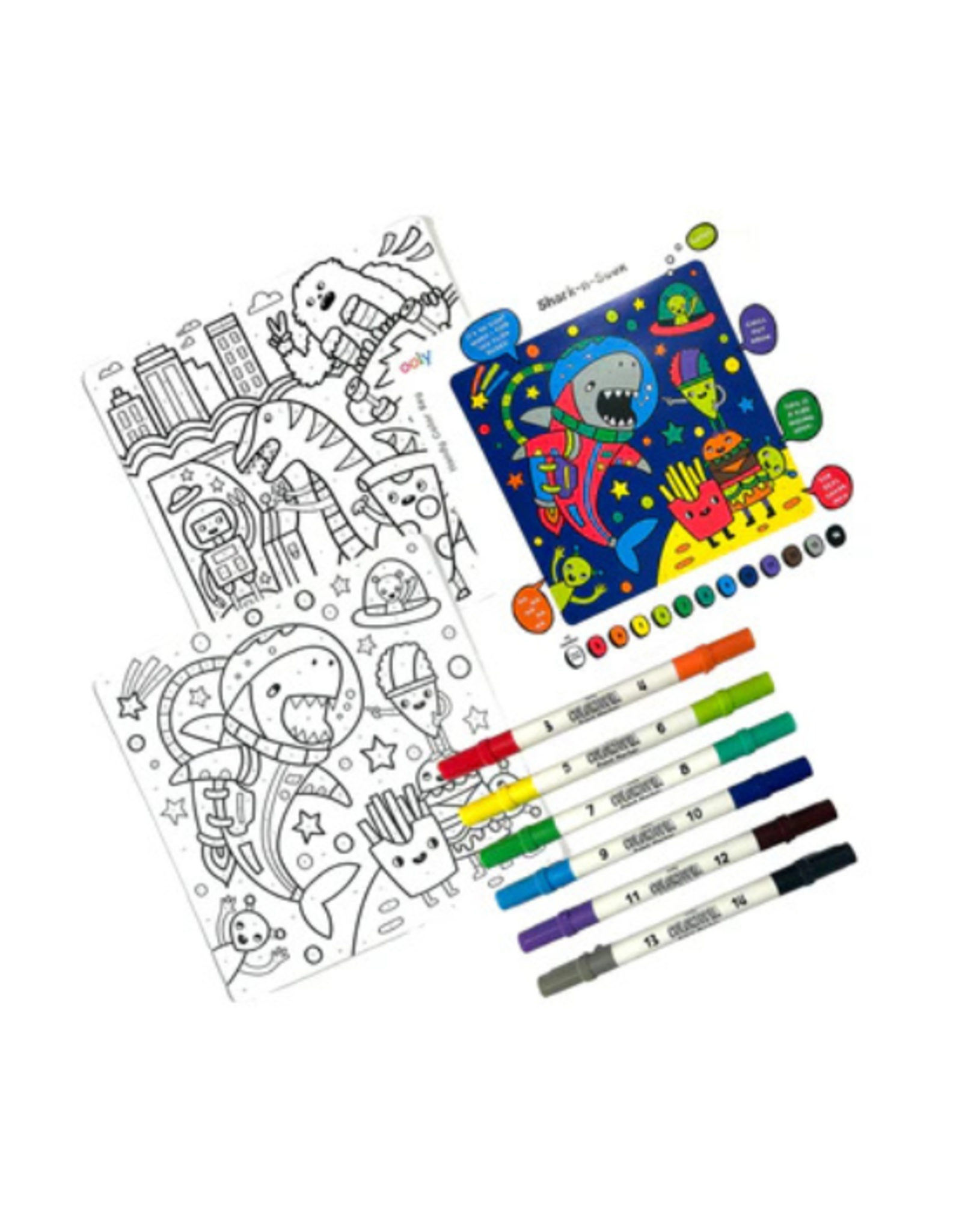Ooly Ooly - Colortopia Color By Number Paint Marker Kit Epic Adventures