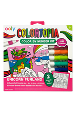 Ooly Ooly - Colortopia Color By Number Paint Marker Kit Unicorn Funland