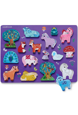 Crocodile Creek - 16-Piece Wood Puzzle Unicorn Garden