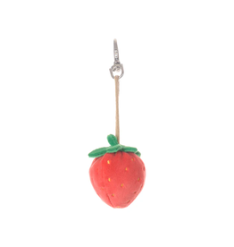 Bukowski Bears Strawberry Bag Charm Red