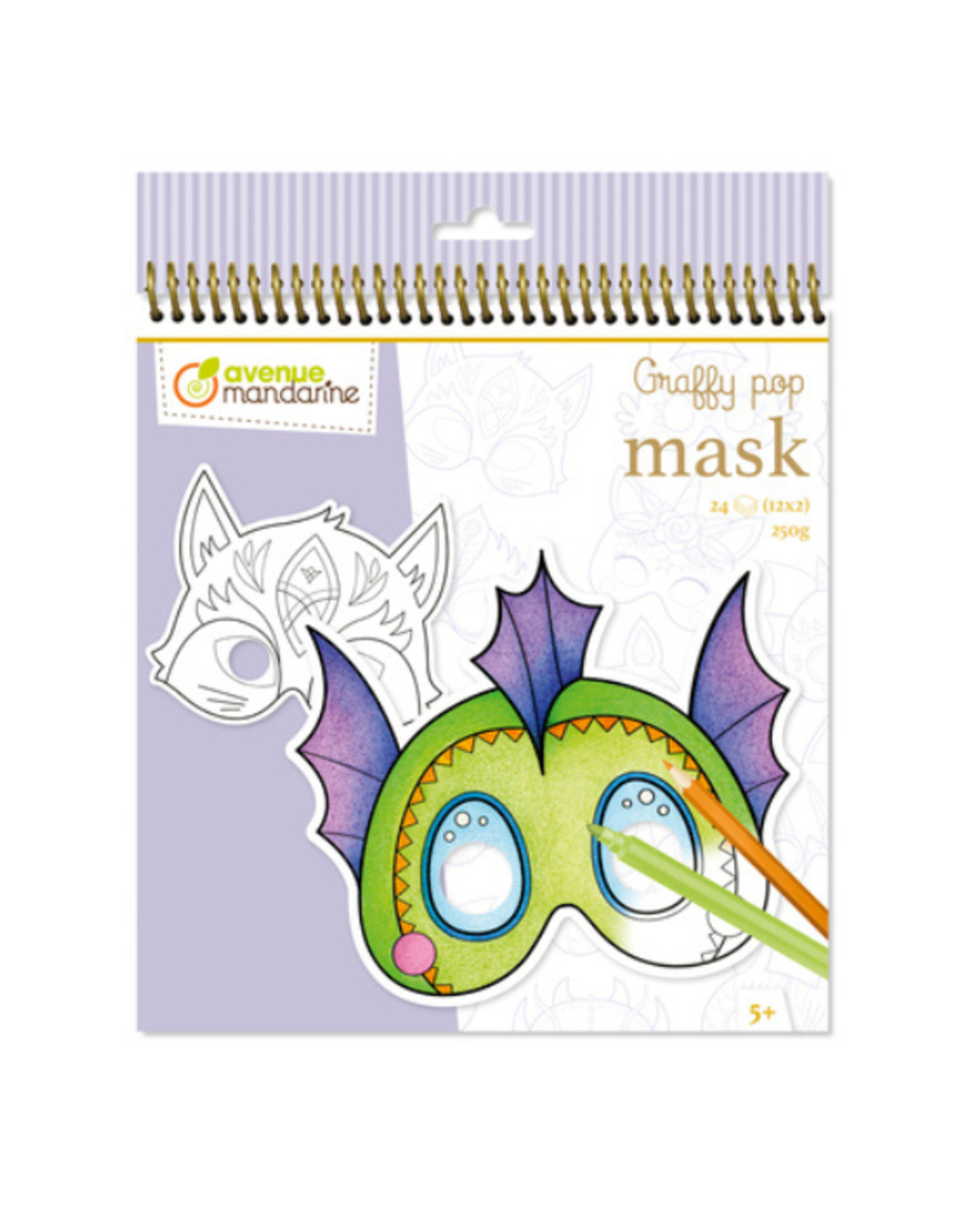 Avenue Mandarine Avenue Mandarine - Graffy Pop Mask Fantastic Animal