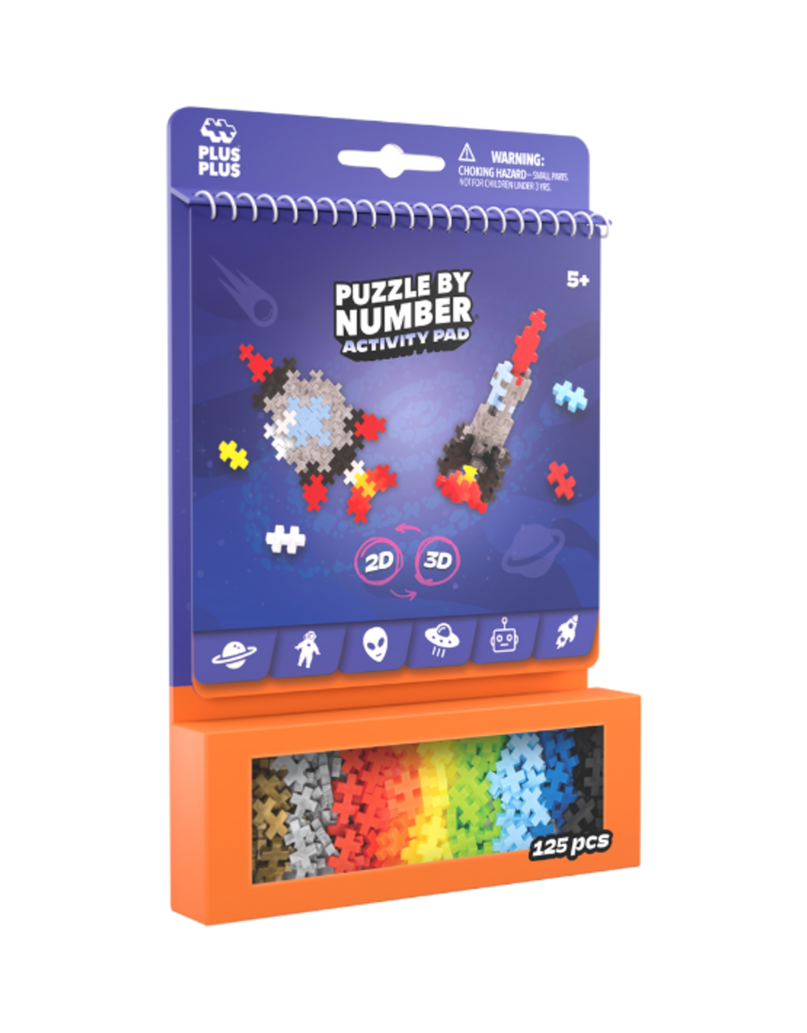 Plus Plus - Puzzle by Number Activity Pad Space