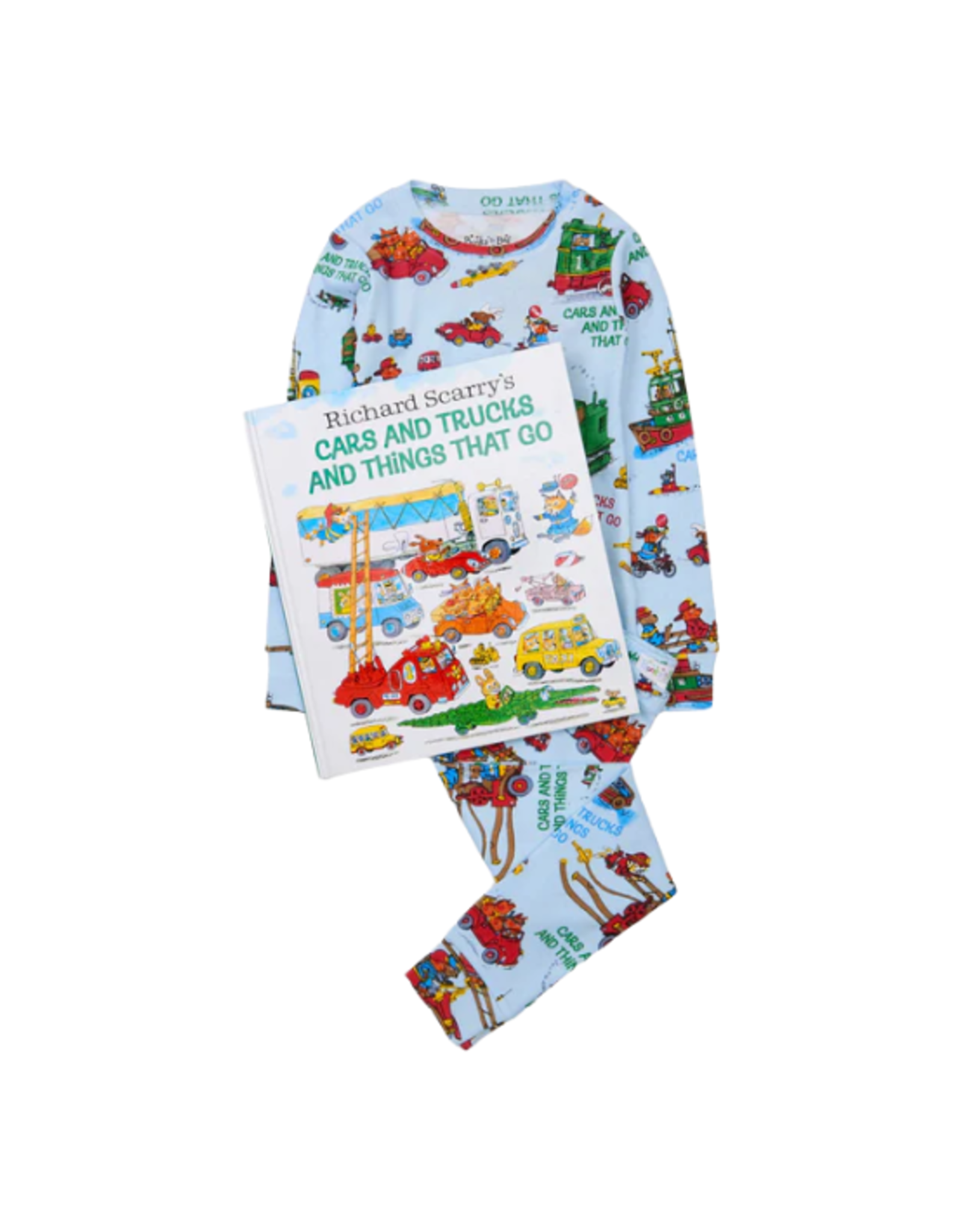 Books to Bed Books to Bed - Cars and Trucks and Things that Go Book and Pajama Set Size 2