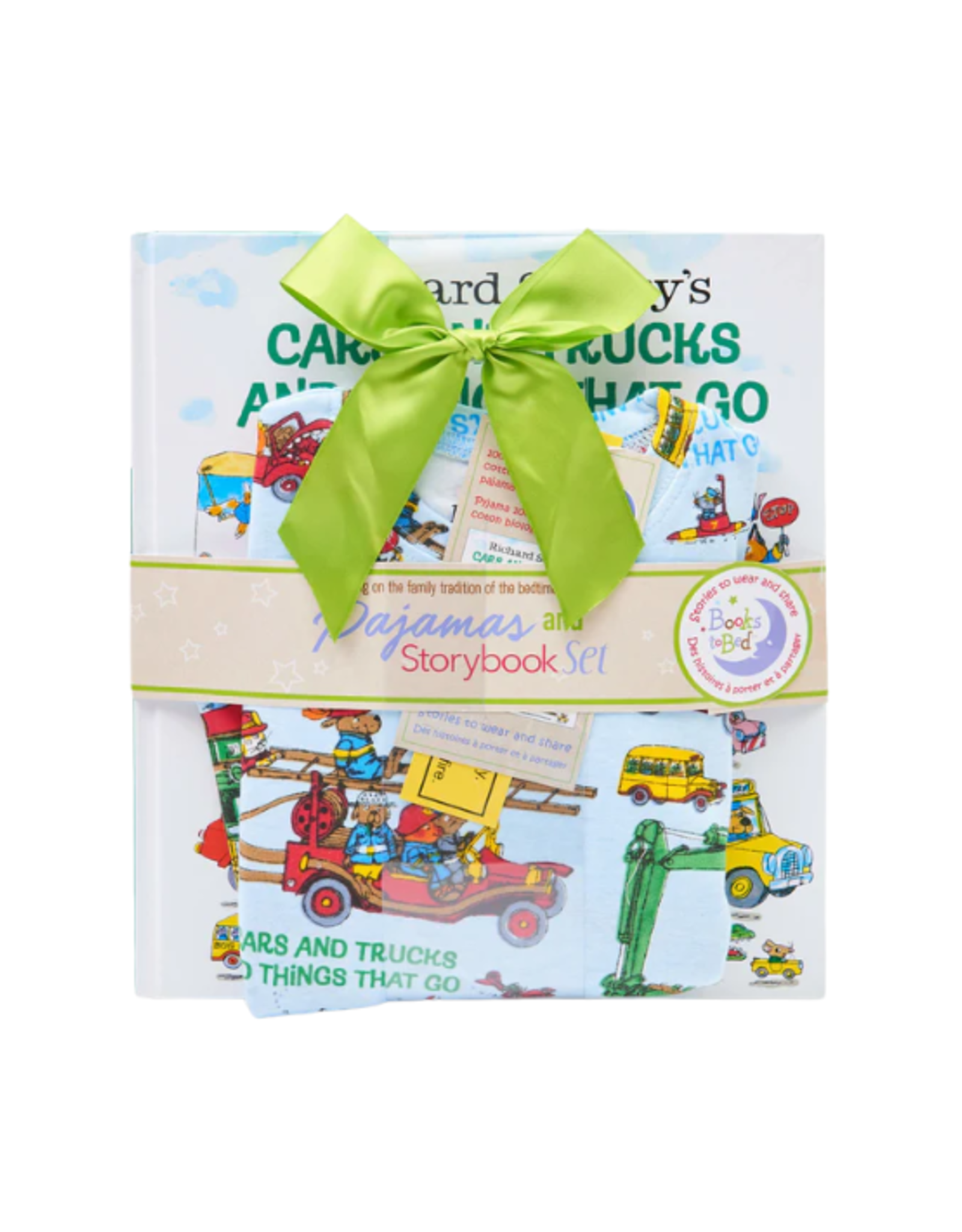 Books to Bed Books to Bed - Cars and Trucks and Things that Go Book and Pajama Set Size 4