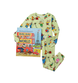 Books to Bed Richard Scarry's Busy World Book and Pajama Set Size 6