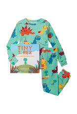 Books to Bed Books to Bed - Tiny T-Rex And The Impossible Hug Pajama Set Flat Pack With Book Size 4