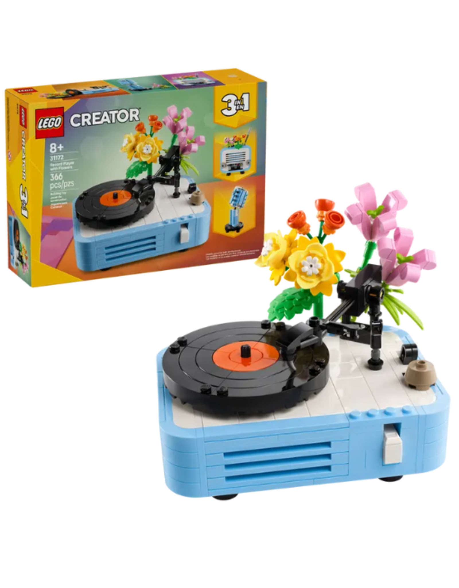 Lego Lego - Creator 3in1 - 31172 - Record Player with Flowers