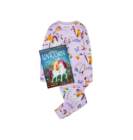 Books to Bed Uni the Unicorn Book and Pajama Set Size 2