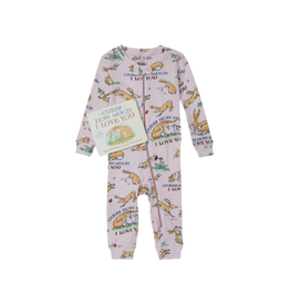 Books to Bed Guess How Much I Love You Book and Infant Coverall Pink 18M-24M