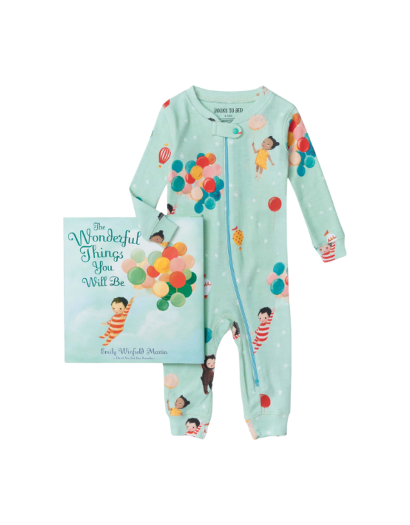 Books to Bed Books to Bed - The Wonderful Things You Will Be Book and Infant Coverall 12M-18M