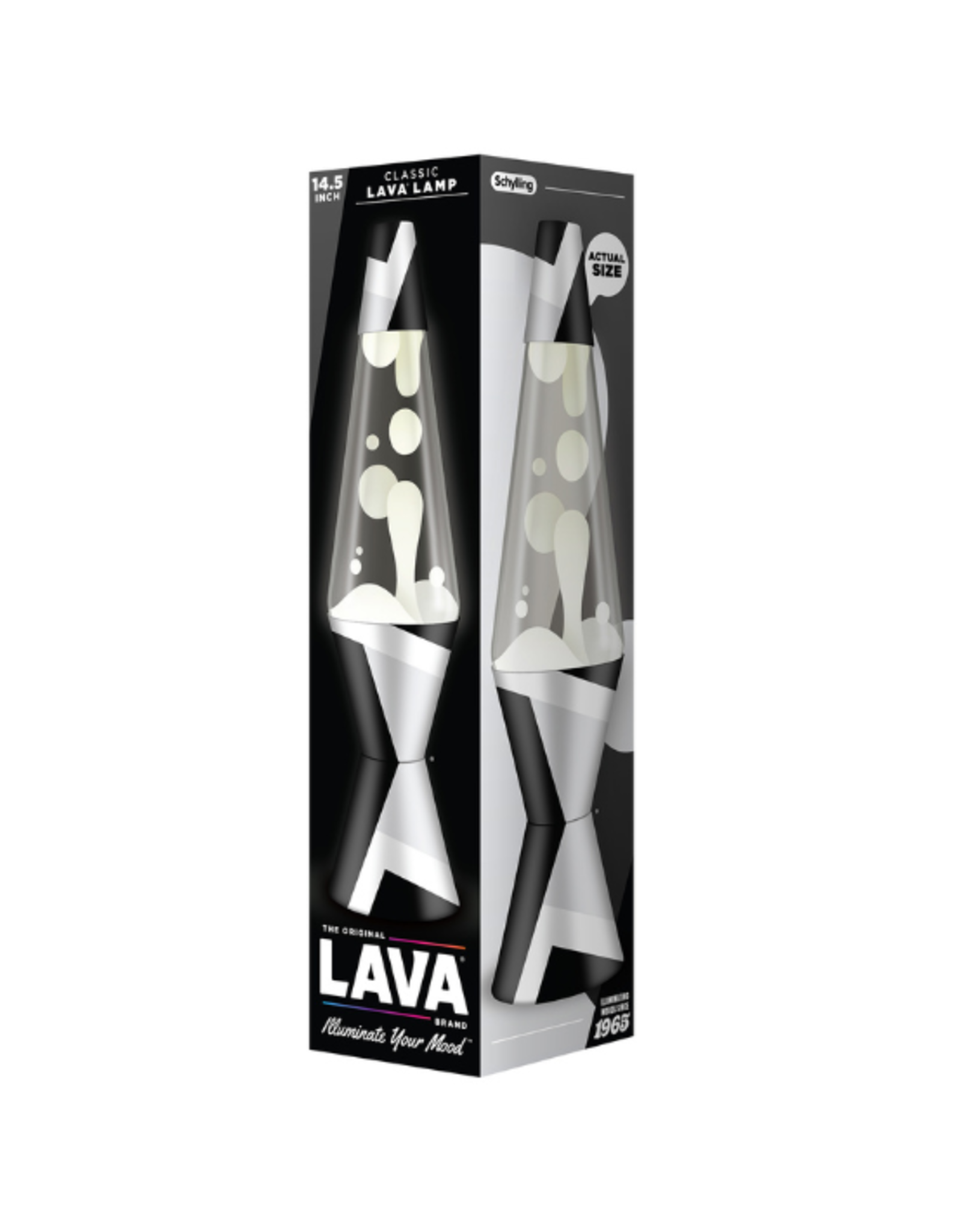Lava the Original Lava the Original - 14.5" Polygonal White Tone/White/Clear
