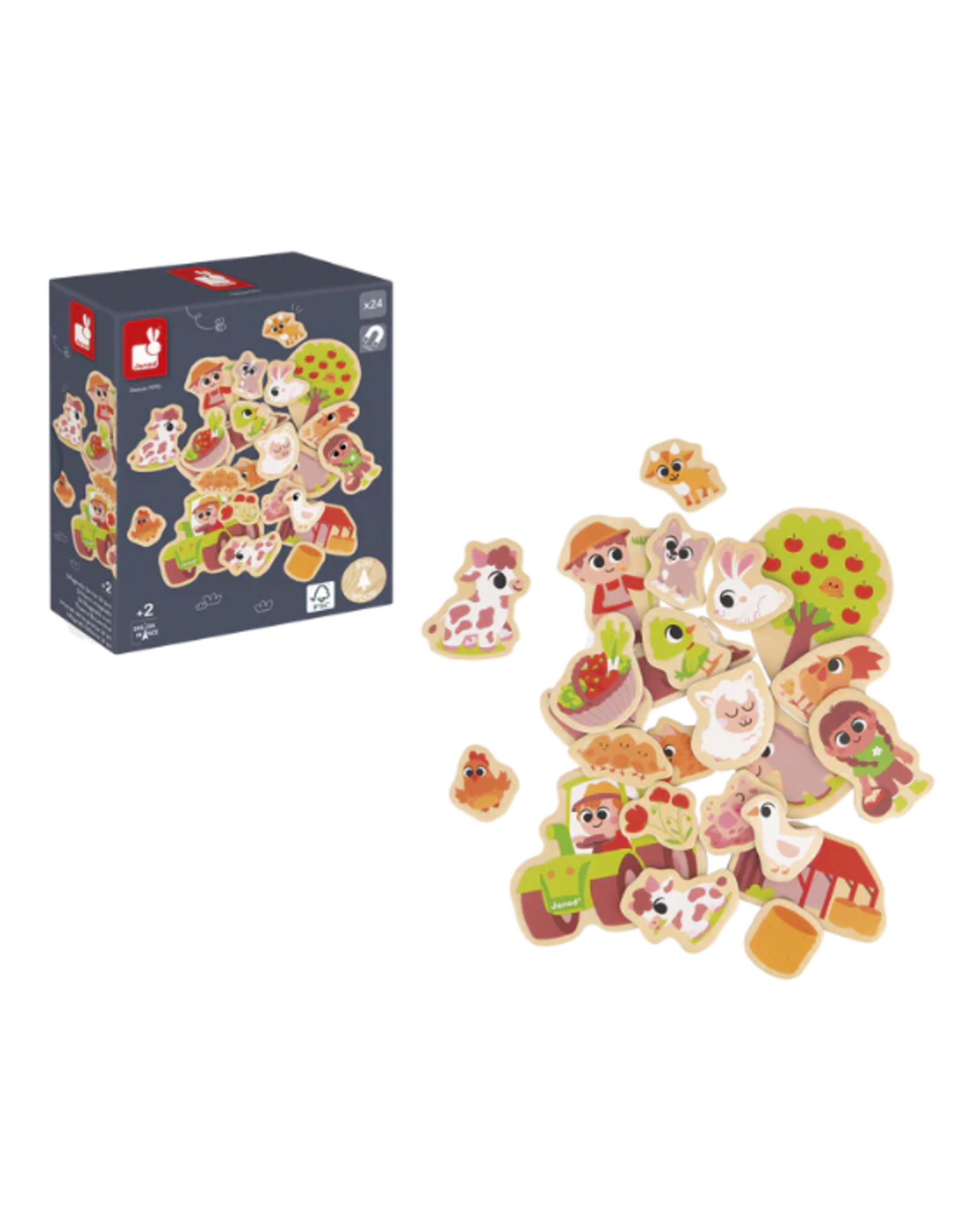 Janod Janod - Farm Magnets 24pcs