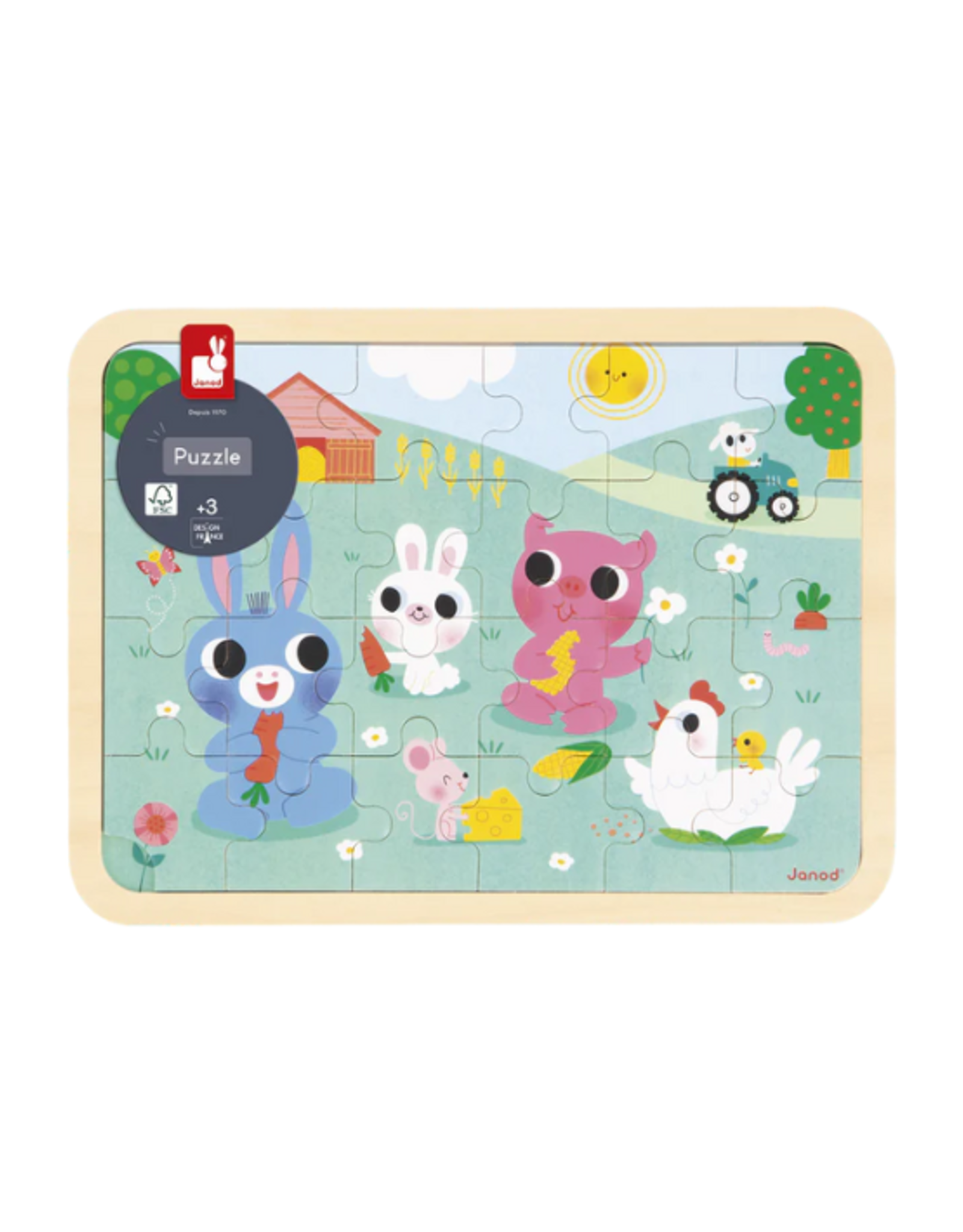 Janod Janod - Farm Puzzle