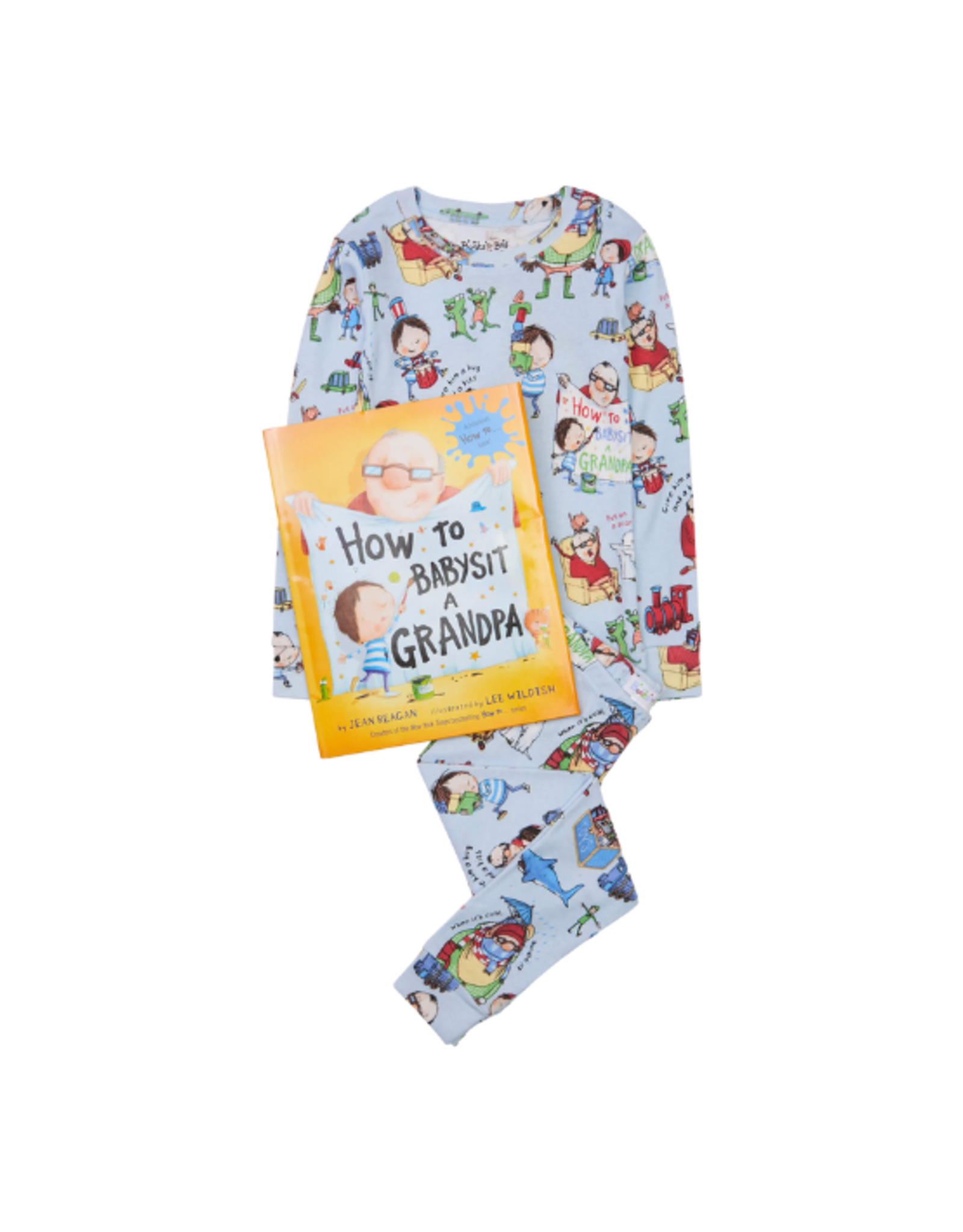 Books to Bed Books to Bed - How to Babysit a Grandpa Book and Pajama Set  Size 6