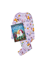 Books to Bed Books to Bed - Uni the Unicorn Hanging Pajama Set and Book Size 8