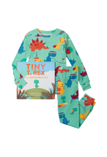 Books to Bed Books to Bed - Tiny T-Rex And The Impossible Hug Hanging Pajama Set and Book Size 2