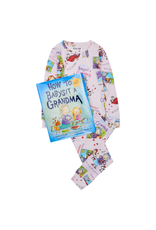 Books to Bed Books to Bed - How to Babysit a Grandma Hanging Pajama Set and Book Size 2
