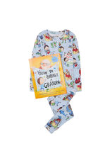 Books to Bed Books to Bed - How to Babysit a Grandpa Hanging Pajama Set and Book Size 4