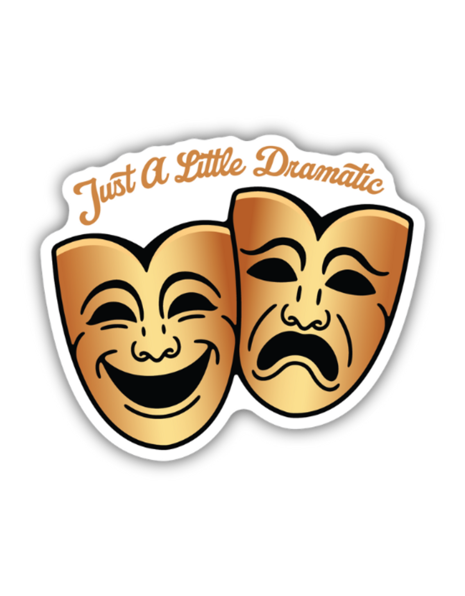 Stickers Northwest Inc. Stickers Northwest - Just a Little Dramatic Theatre Masks