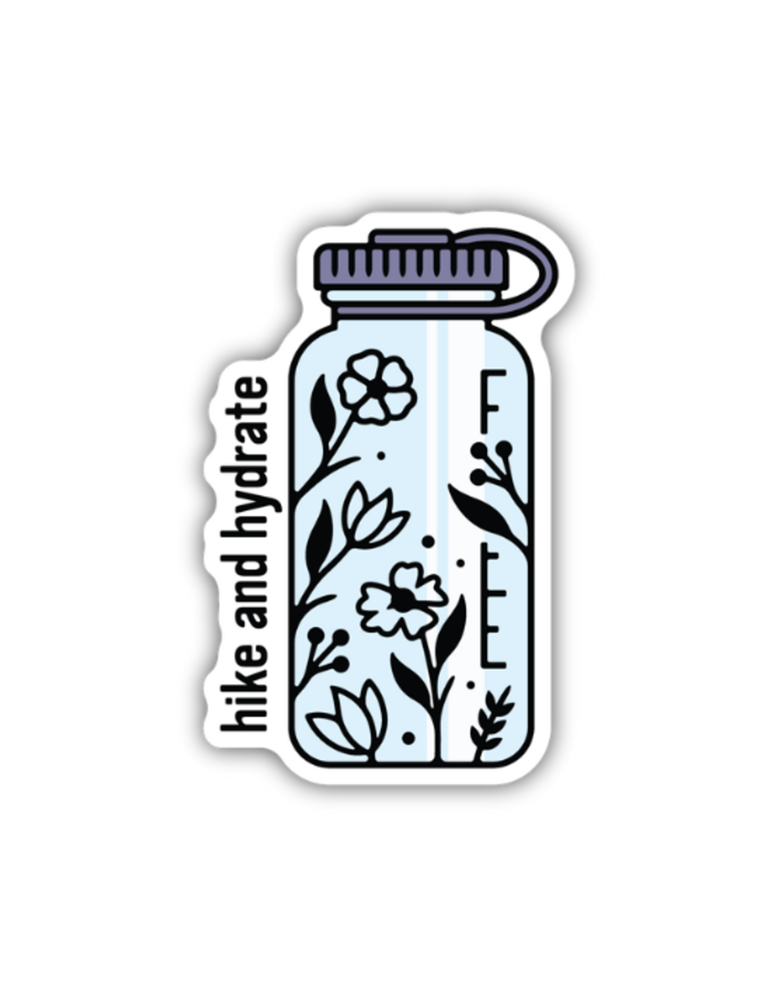 Stickers Northwest Inc. Stickers Northwest - Hike and Hydrate Floral Bottle
