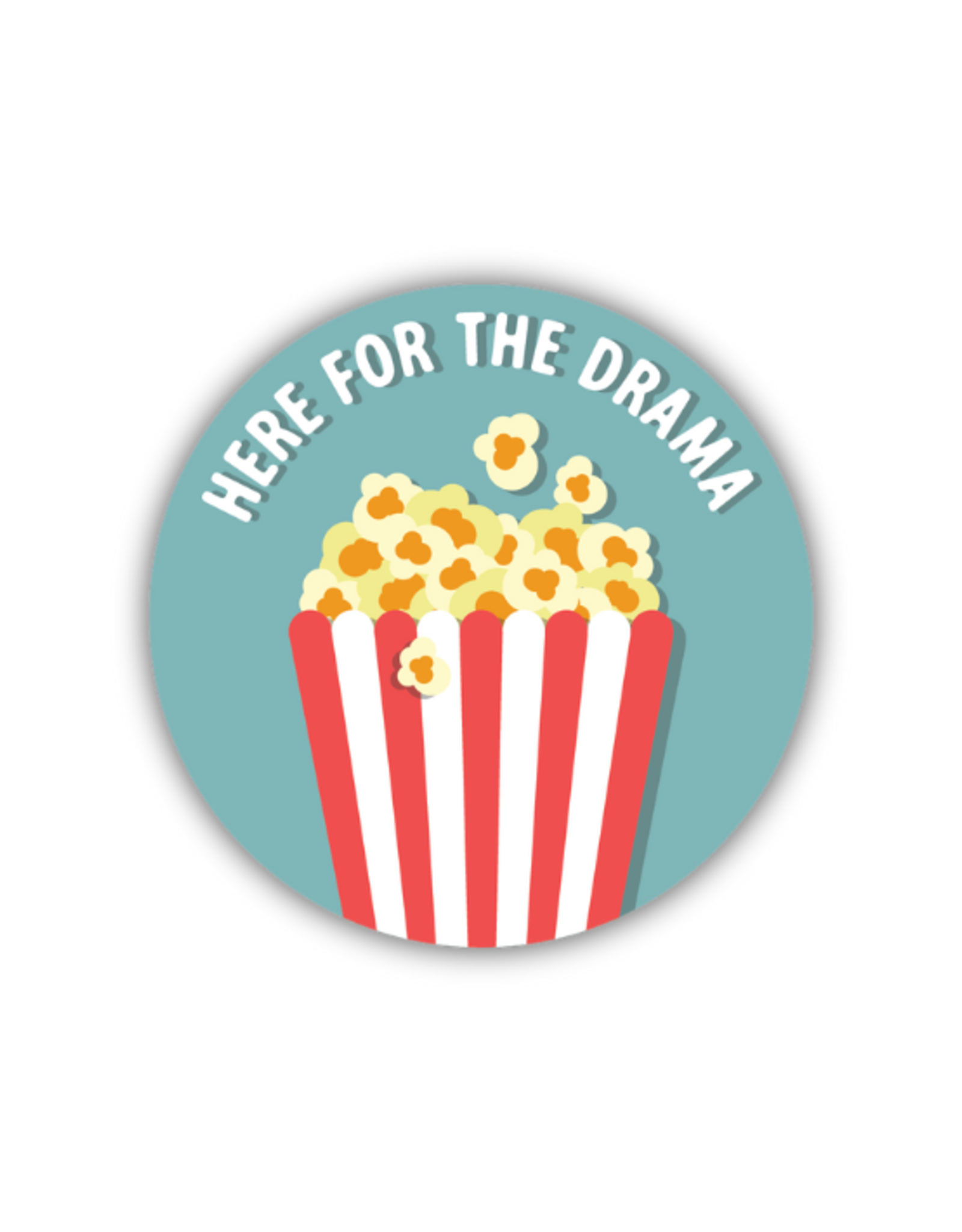 Stickers Northwest Inc. Stickers Northwest - Here For The Drama Popcorn Bucket