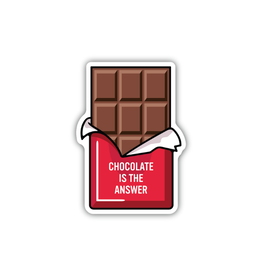 Stickers Northwest Inc. Chocolate Is The Answer Sticker