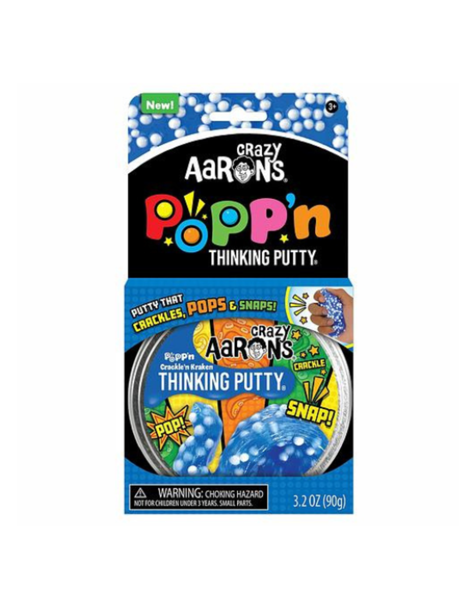 Crazy Aarons Crazy Aarons - 4" Crackle 'N Kraken Popp'n Thinking Putty