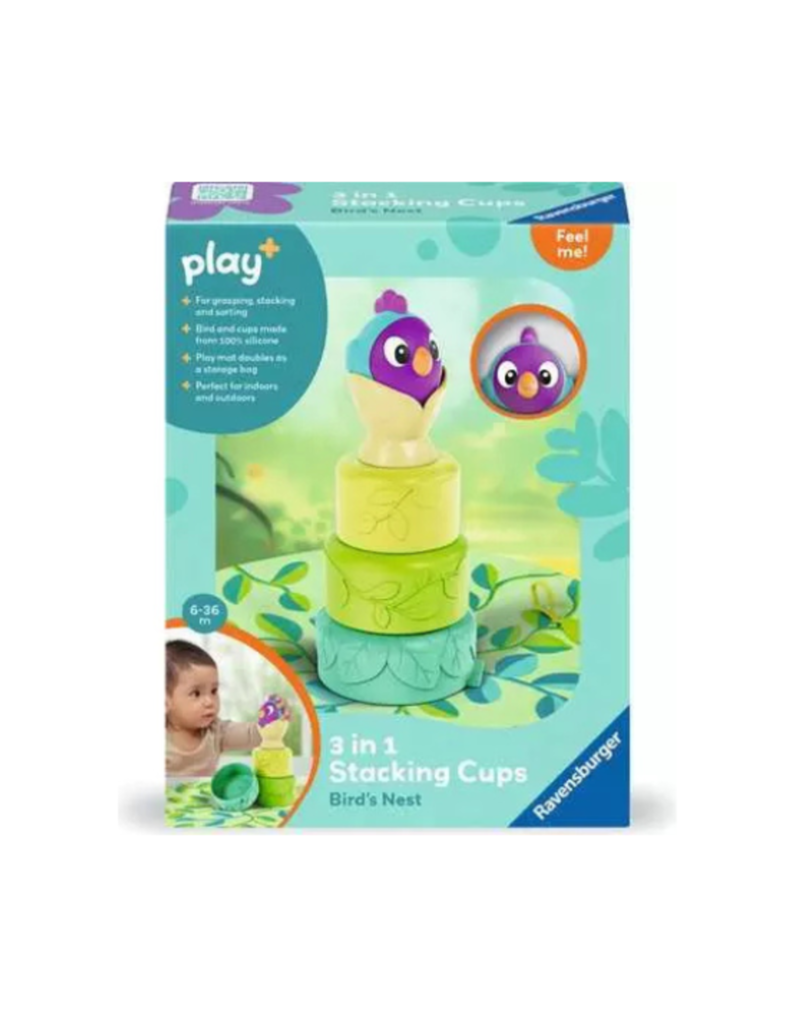 Ravensburger Ravensburger - 3in1 Stacking Cups Bird's Nest