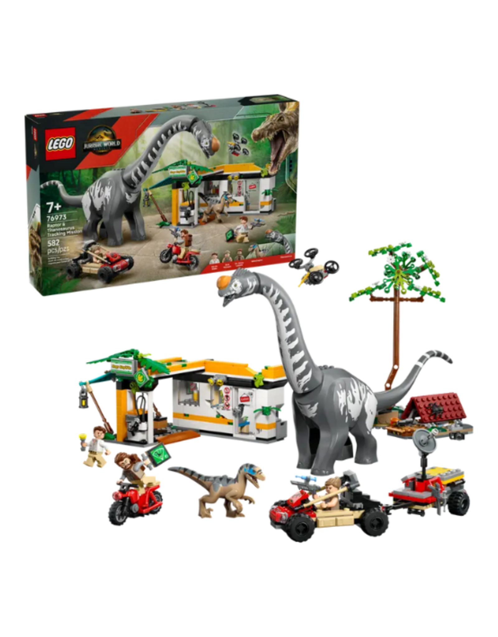 Lego Lego - Jurassic World - 76973 - Raptor & Titanosaurus Tracking Mission