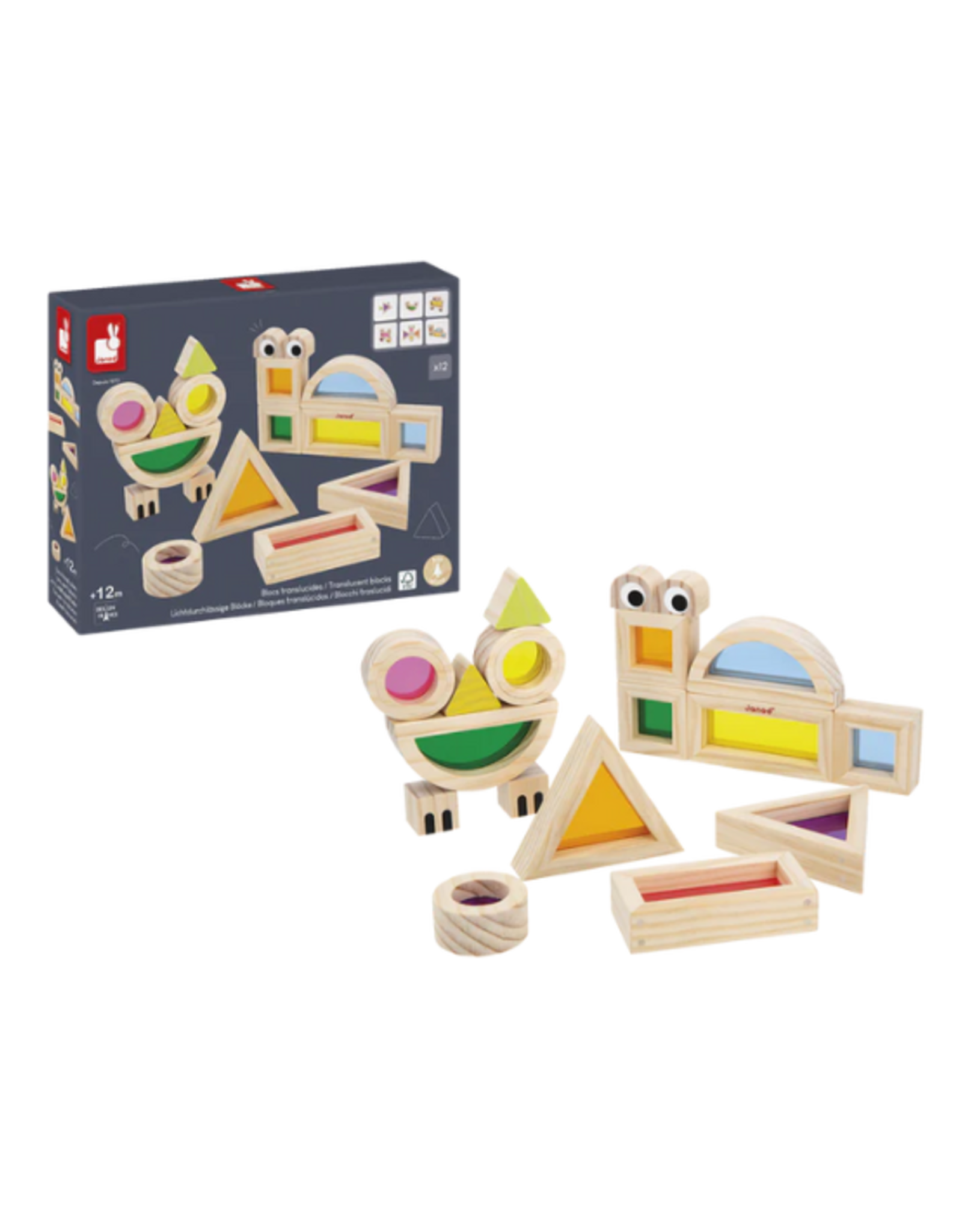 Janod Janod - Sensory Translucent Blocks