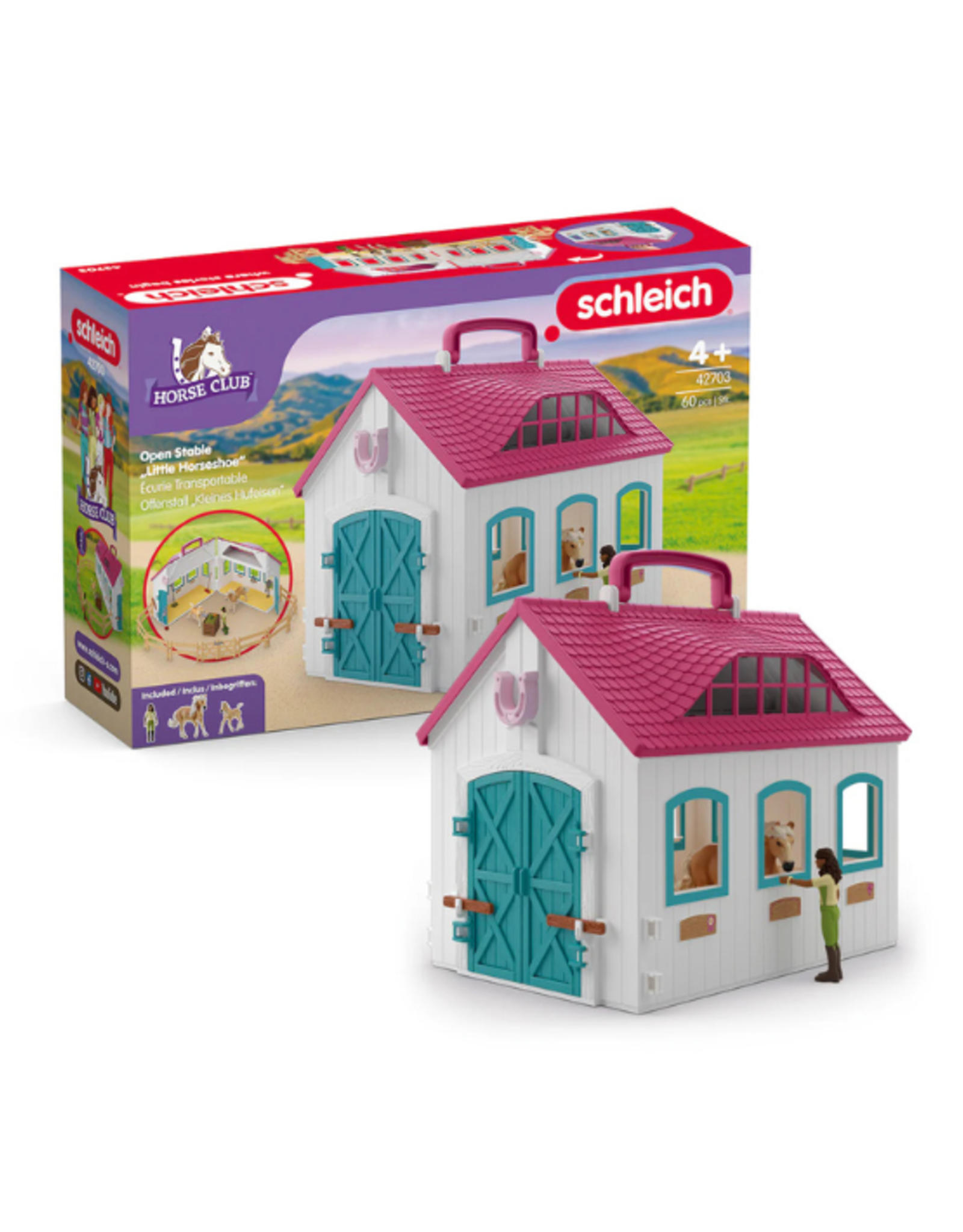 Schleich Schleich - Horse Club - 42703 - Open Stable "Little Horseshoe"