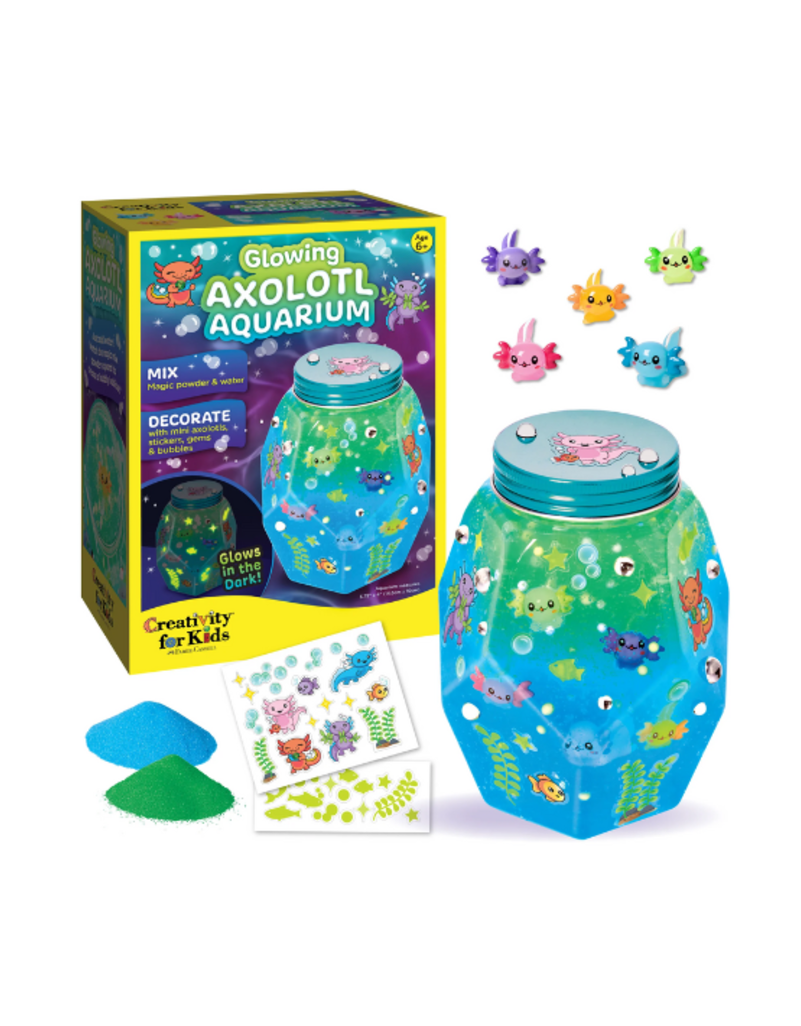Creativity for Kids Creativity for Kids - Glowing Axolotl Aquarium