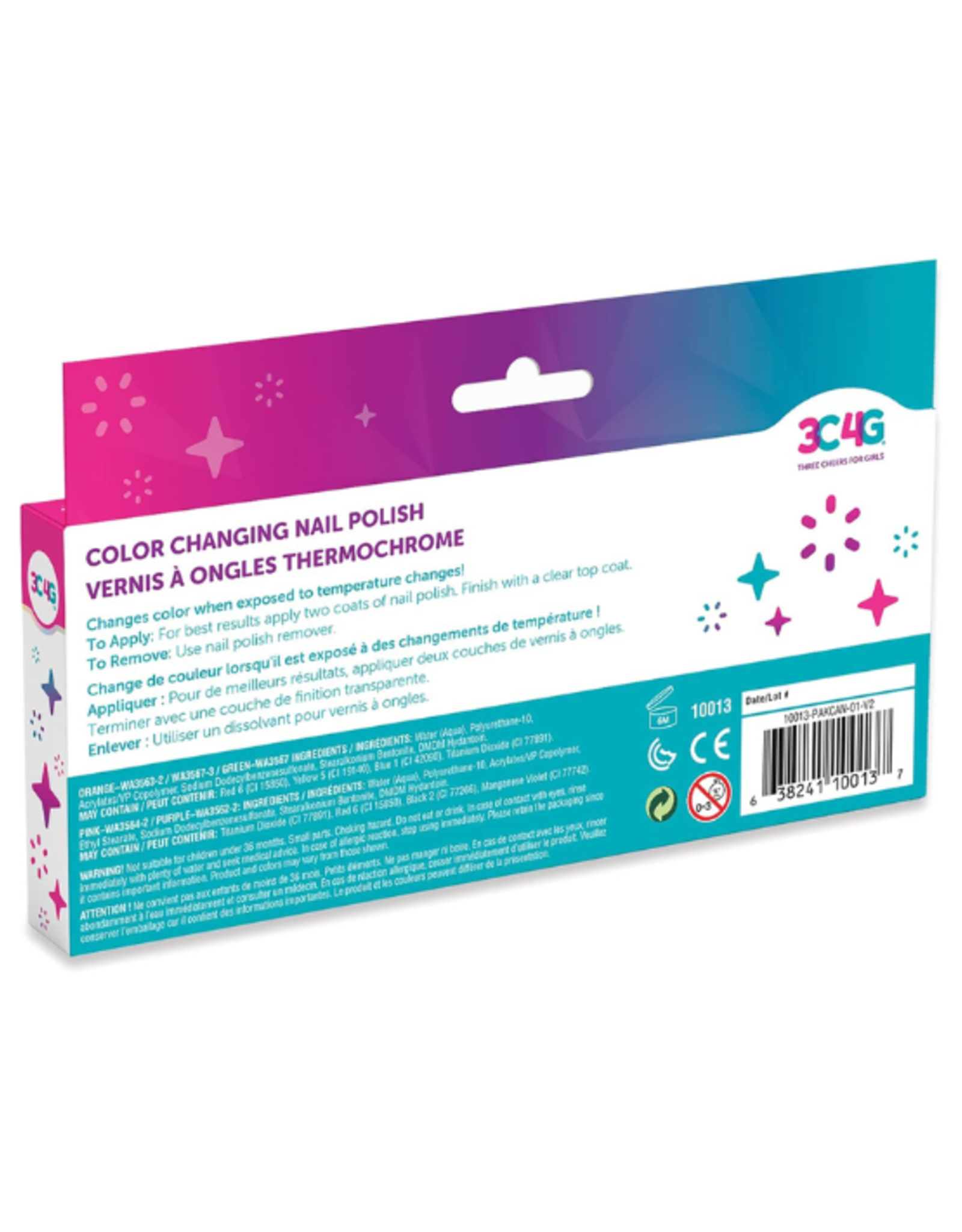 3C4G 3C4G - Colour Changing Nail Polish 5pk