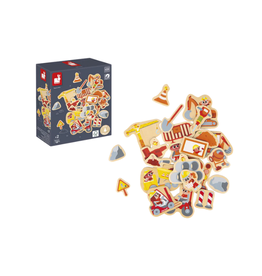 Janod Construction Equipment Magnets 24pcs
