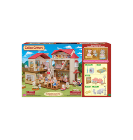 Calico Critters Red Roof Country Home Gift Set Secret Attic Playroom