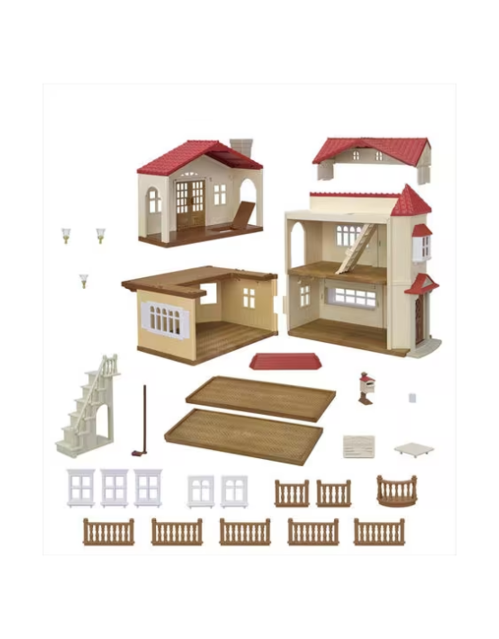 Calico Critters Calico Critters - Red Roof Country Home Gift Set Secret Attic Playroom