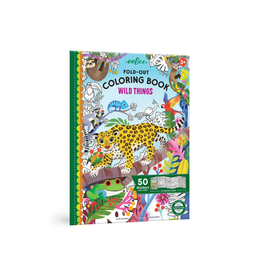 eeBoo Fold-Out Coloring Book Wild Things